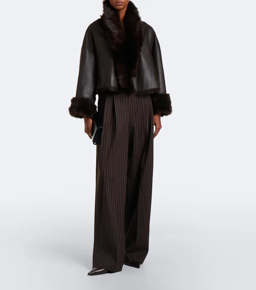 Nour Hammour Venezia reversible leather jacket | Thumbnail 7