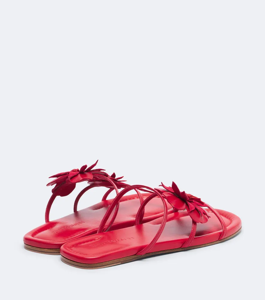 Zimmermann Belara floral-appliqué leather sandals | Thumbnail 4 Zimmermann Belara floral-appliqué leather sandals | Thumbnail 4