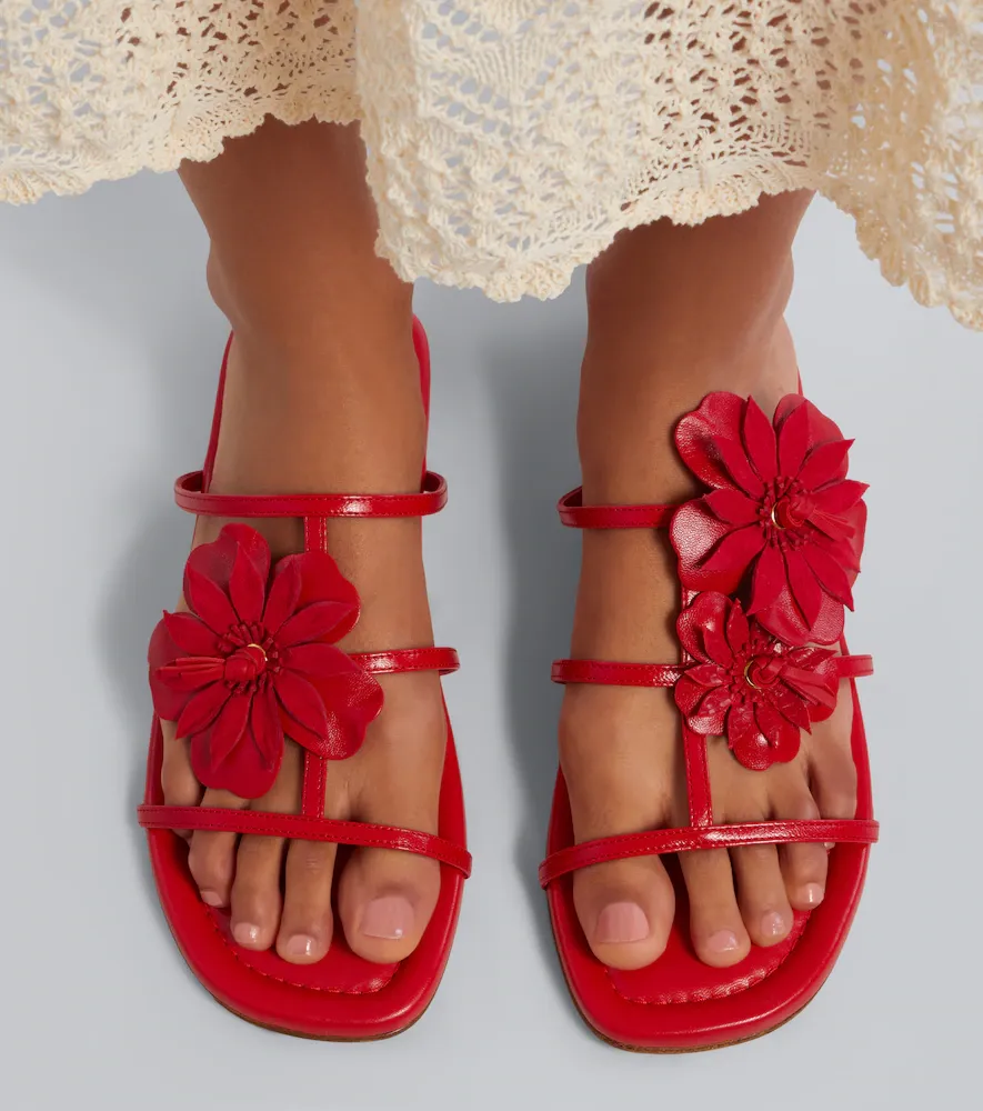 Zimmermann Belara floral-appliqué leather sandals | Thumbnail 6 Zimmermann Belara floral-appliqué leather sandals | Thumbnail 6