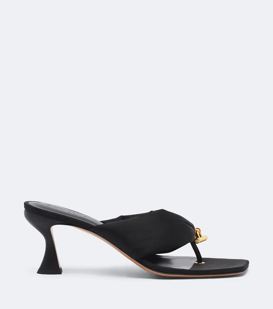 Zimmermann Idle embellished satin thong sandals | Thumbnail 4 Zimmermann Idle embellished satin thong sandals | Thumbnail 4