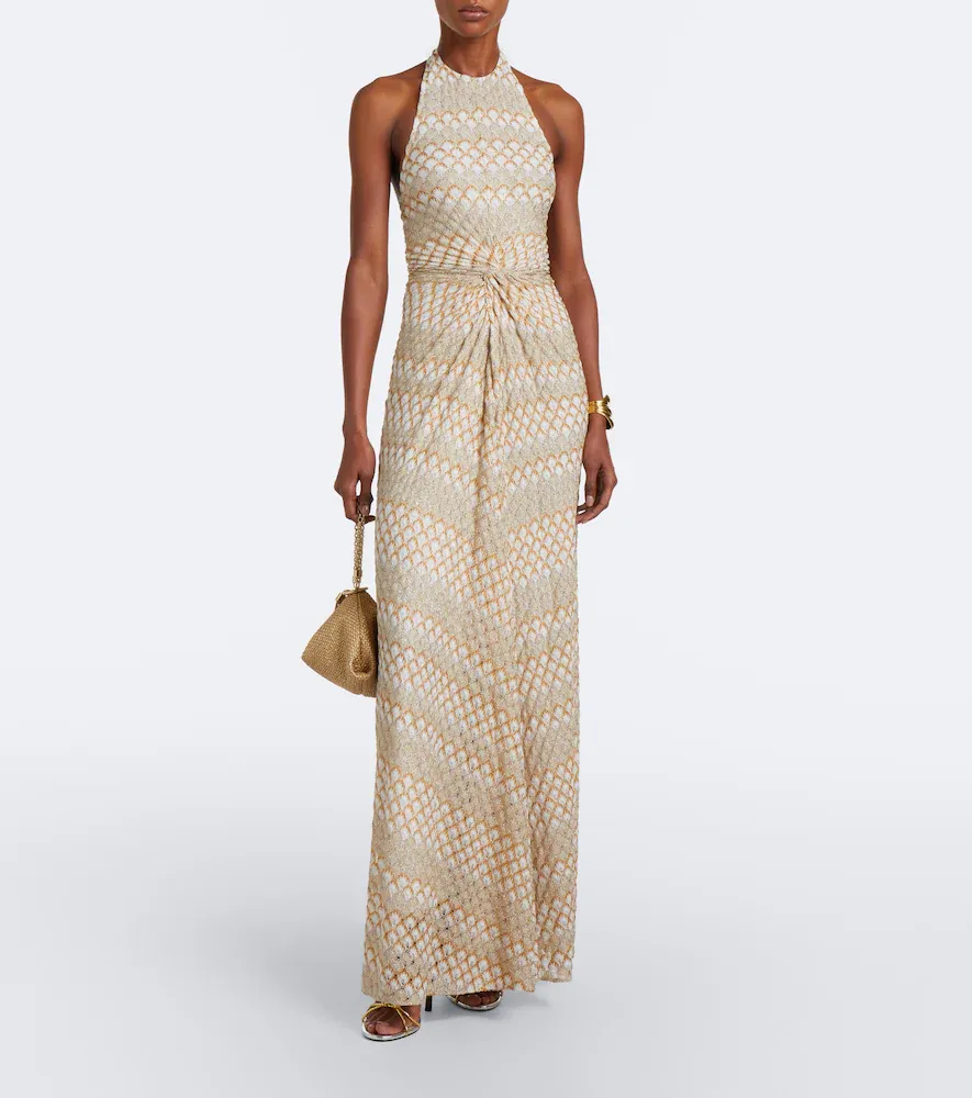 Missoni Gathered halterneck lamé gown | Thumbnail 4 Missoni Gathered halterneck lamé gown | Thumbnail 4