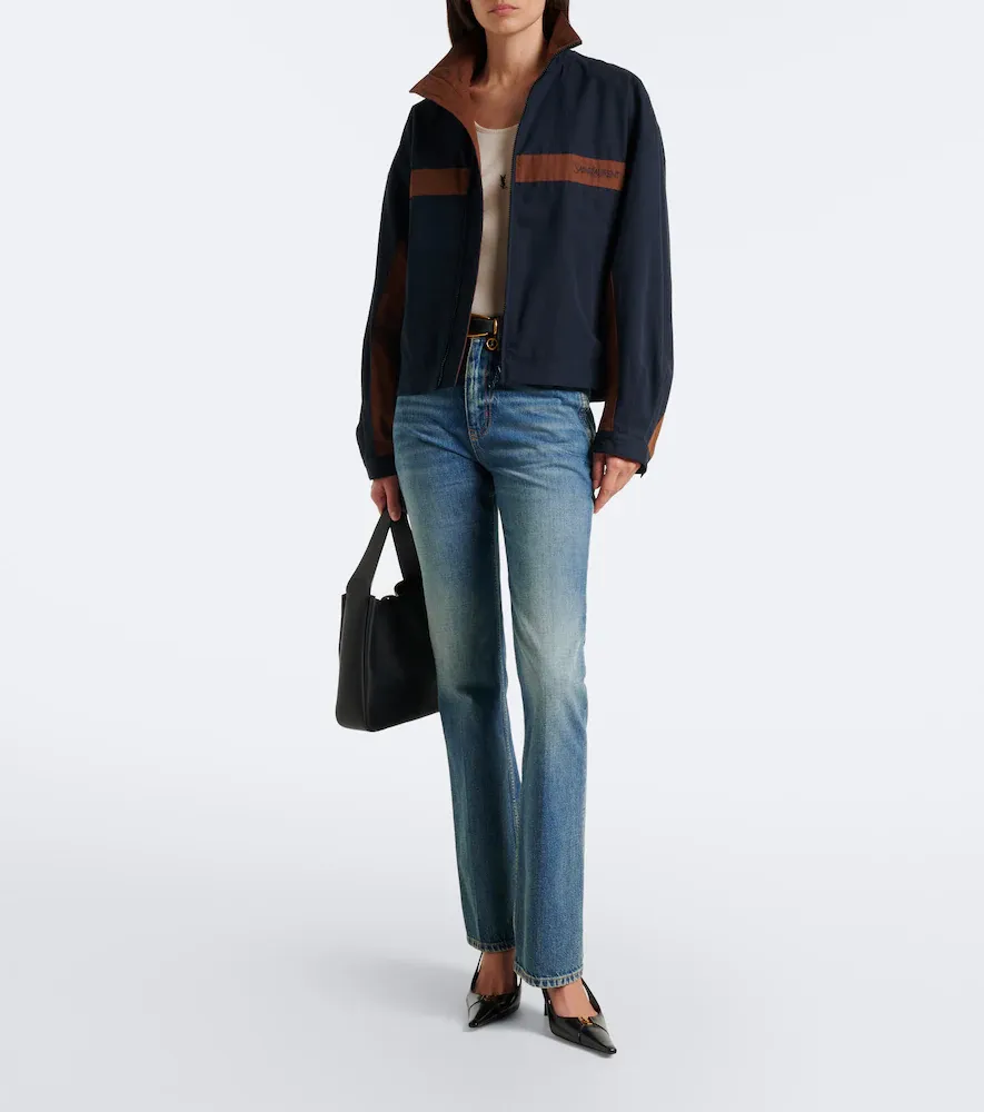 Saint Laurent Logo cotton jacket | Thumbnail 2 Saint Laurent Logo cotton jacket | Thumbnail 2