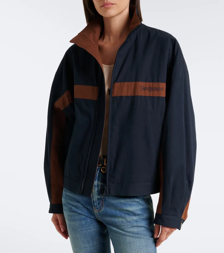 Saint Laurent Logo cotton jacket | Thumbnail 6 Saint Laurent Logo cotton jacket | Thumbnail 6