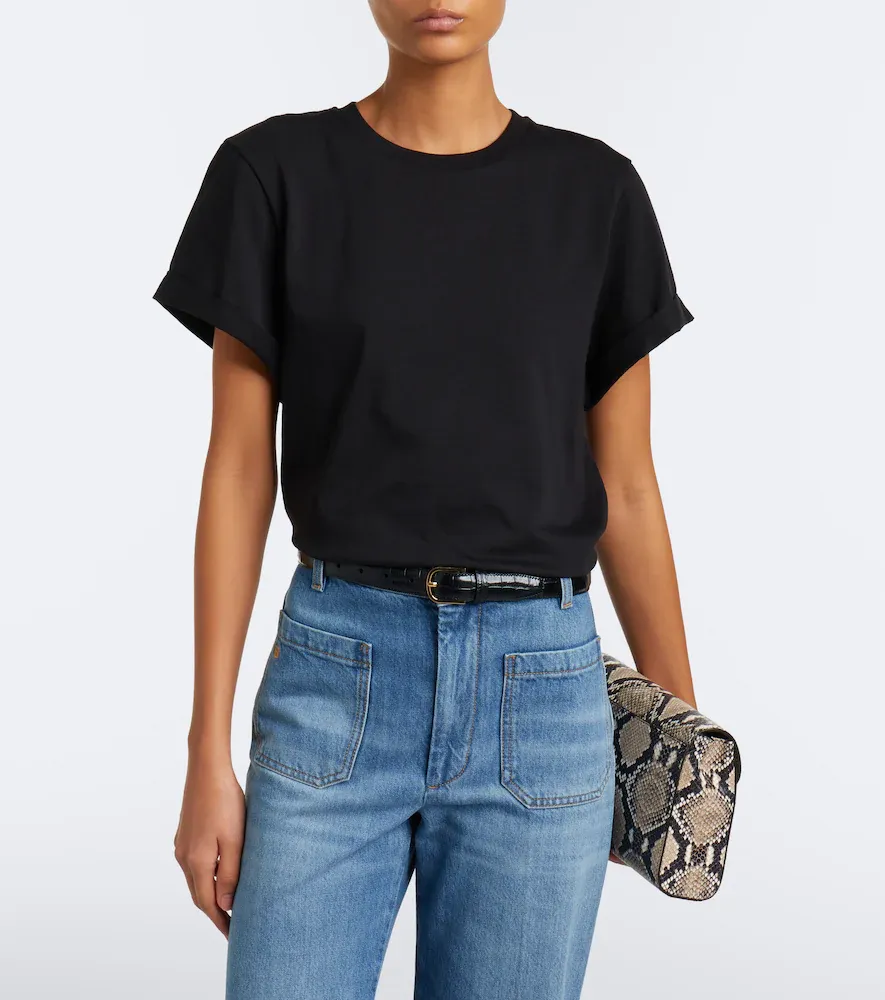 Victoria Beckham Tilly cotton jersey T-shirt | Thumbnail 2 Victoria Beckham Tilly cotton jersey T-shirt | Thumbnail 2