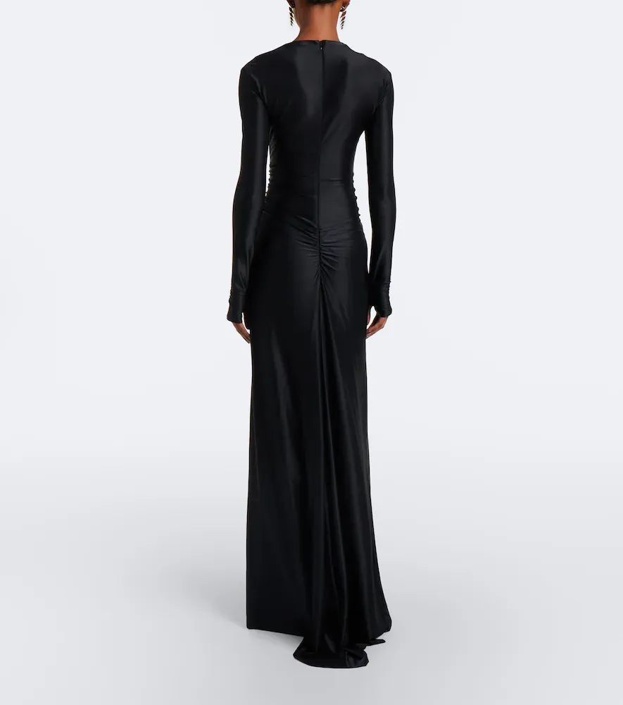 Victoria Beckham Gathered jersey gown | Thumbnail 5 Victoria Beckham Gathered jersey gown | Thumbnail 5