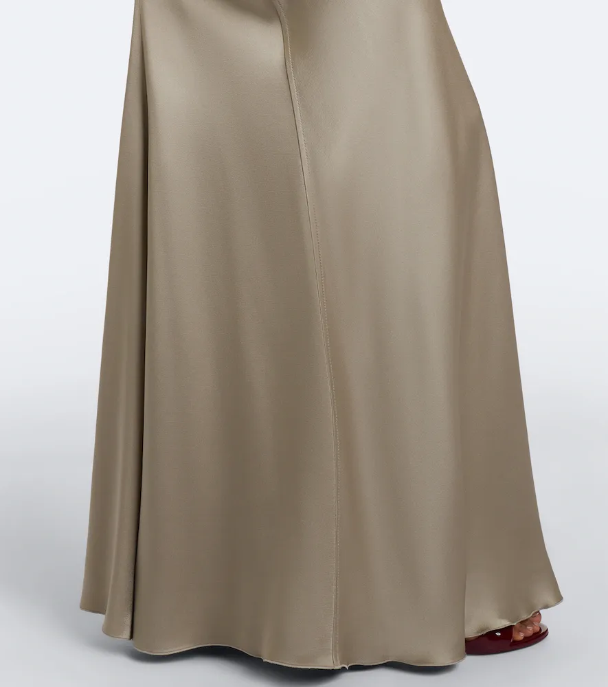 Victoria Beckham Isabella gathered crêpe satin gown | Thumbnail 4