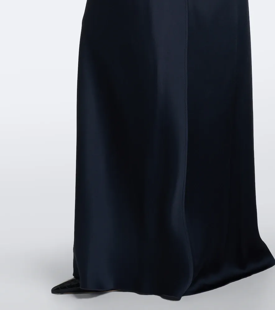 Victoria Beckham Isabella gathered crêpe satin gown | Thumbnail 4