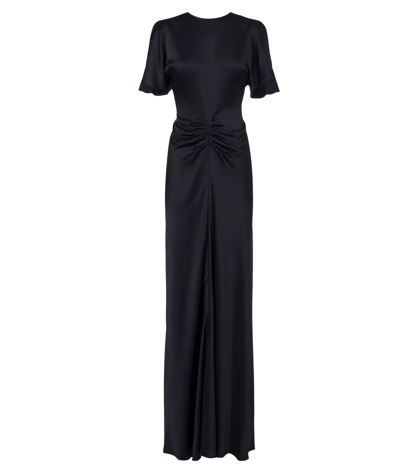 Isabella gathered crêpe satin gown Isabella gathered crêpe satin gown