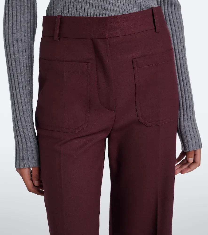 Victoria Beckham Alina flannel wide-leg pants | Thumbnail 5 Victoria Beckham Alina flannel wide-leg pants | Thumbnail 5