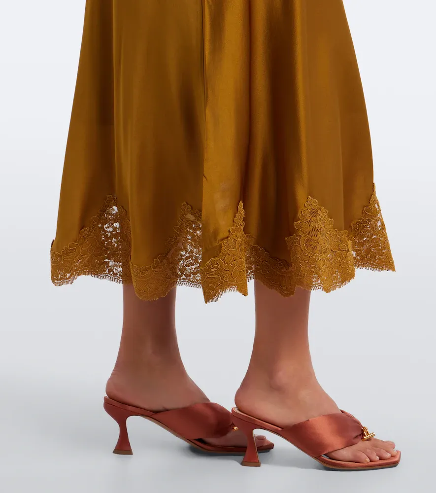 Zimmermann Clash lace-trimmed silk satin slip skirt | Thumbnail 5 Zimmermann Clash lace-trimmed silk satin slip skirt | Thumbnail 5