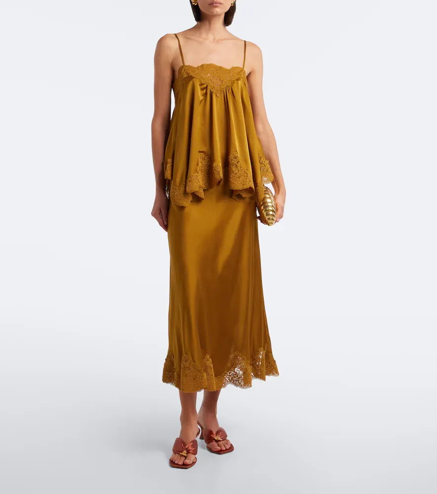 Zimmermann Clash lace-trimmed silk satin camisole | Thumbnail 5
