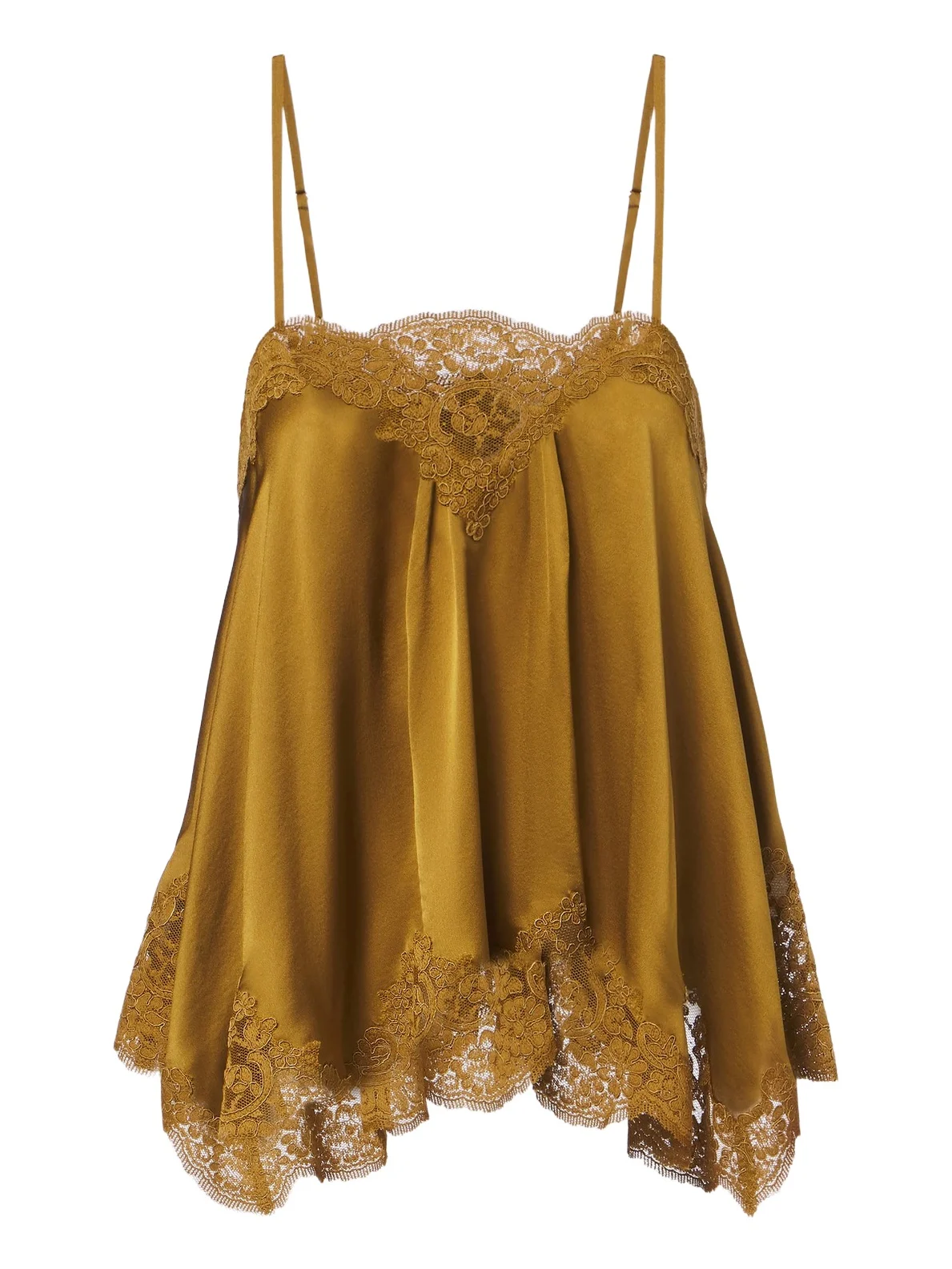 Clash lace-trimmed silk satin camisole Clash lace-trimmed silk satin camisole