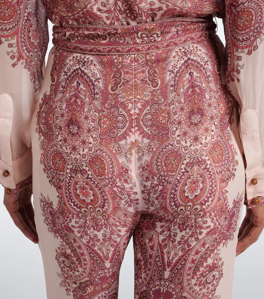 Zimmermann Clash paisley georgette wide-leg pants | Thumbnail 3 Zimmermann Clash paisley georgette wide-leg pants | Thumbnail 3
