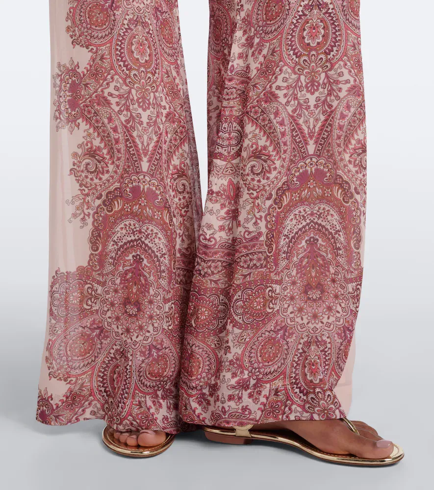 Zimmermann Clash paisley georgette wide-leg pants | Thumbnail 6 Zimmermann Clash paisley georgette wide-leg pants | Thumbnail 6