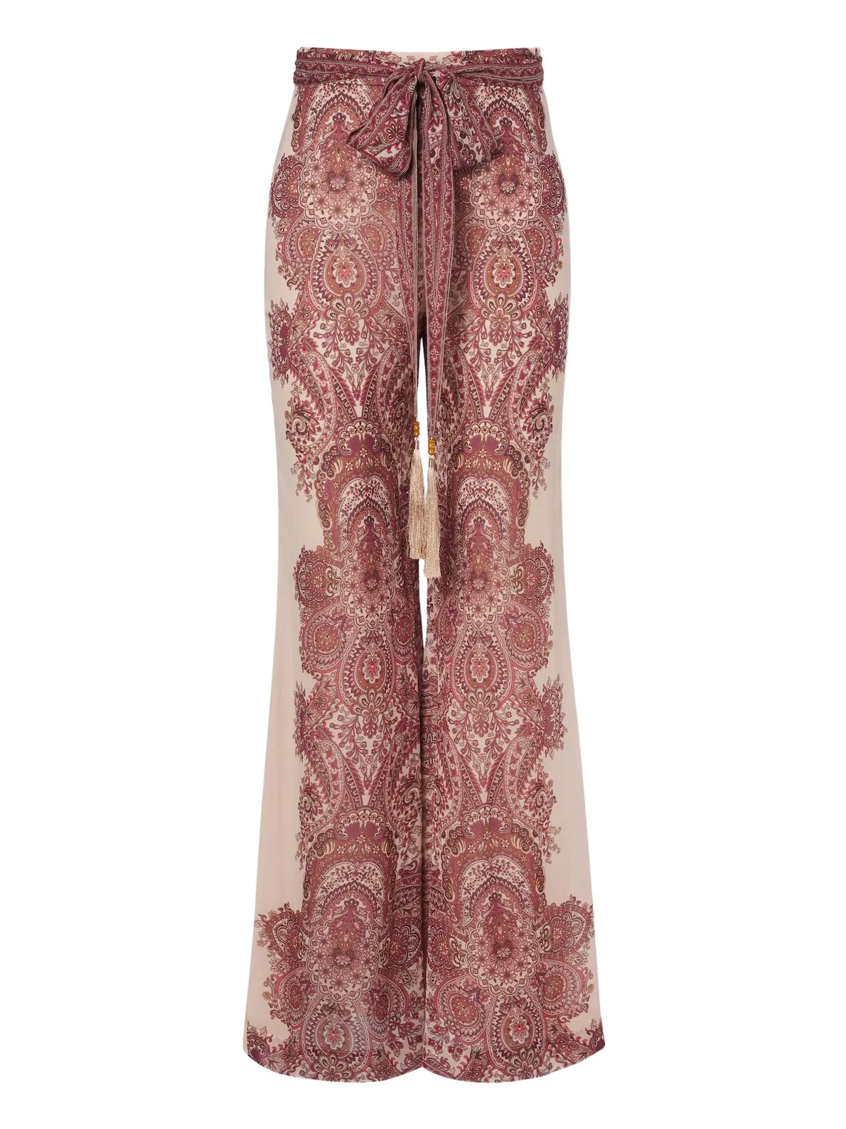 Clash paisley georgette wide-leg pants Clash paisley georgette wide-leg pants