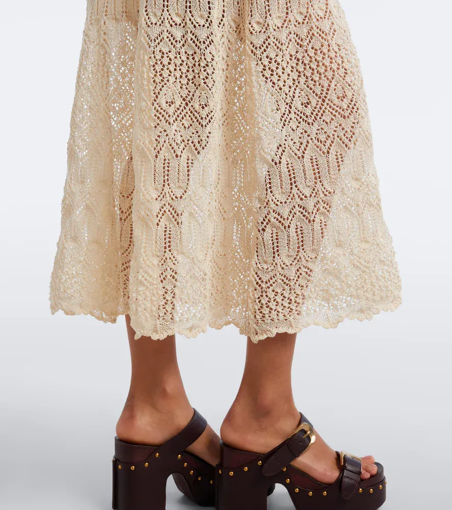 Zimmermann Fairlight ruffled pointelle midi dress | Thumbnail 5 Zimmermann Fairlight ruffled pointelle midi dress | Thumbnail 5