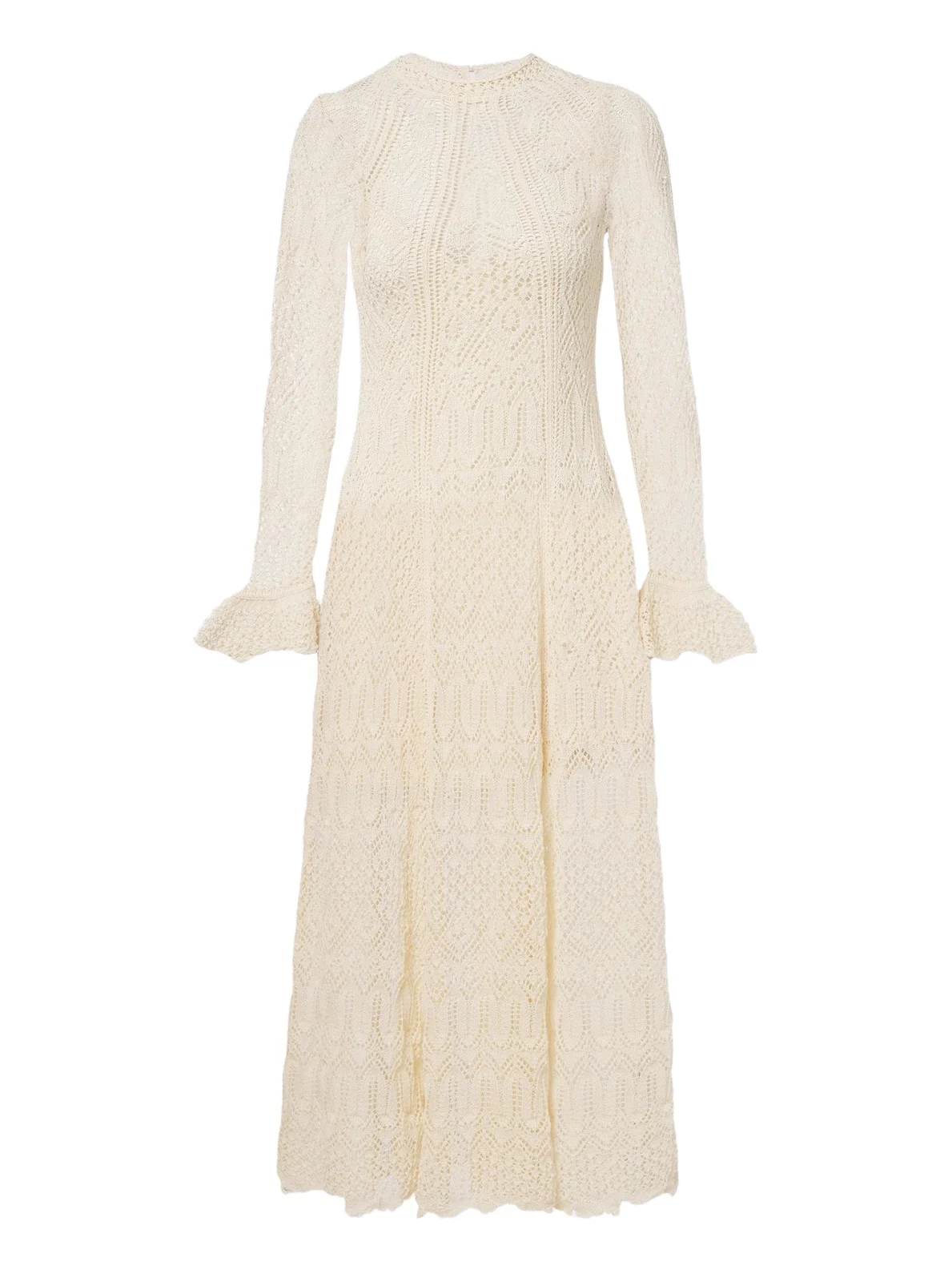Fairlight ruffled pointelle midi dress Fairlight ruffled pointelle midi dress