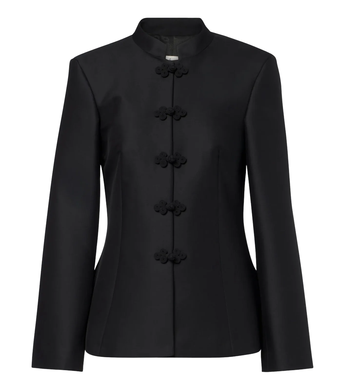Wool and silk satin jacket Wool and silk satin jacket