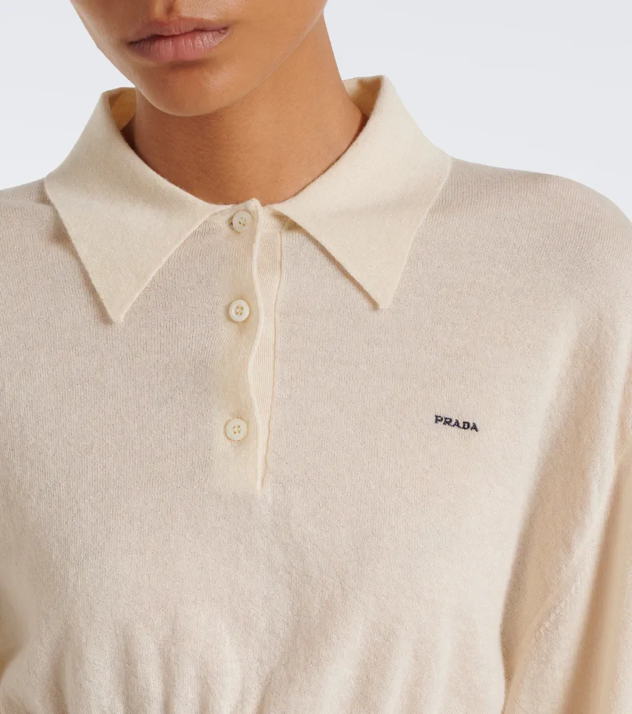 Prada Cropped cashmere polo sweater | Thumbnail 6 Prada Cropped cashmere polo sweater | Thumbnail 6