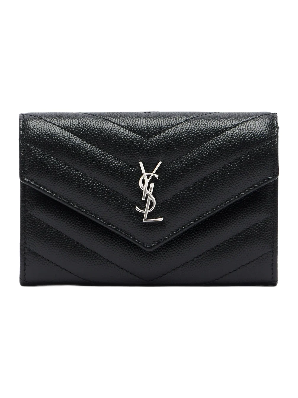 Saint Laurent Cassandre Small matelassé leather wallet