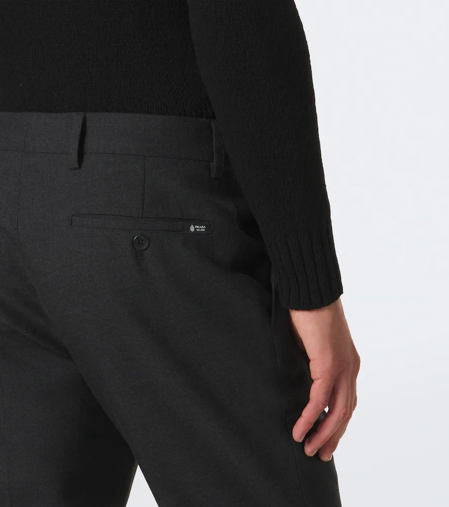 Prada Virgin wool straight pants | Thumbnail 6 Prada Virgin wool straight pants | Thumbnail 6