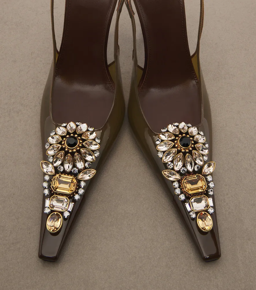 Saint Laurent Isabella embellished TPU slingback pumps | Thumbnail 2 Saint Laurent Isabella embellished TPU slingback pumps | Thumbnail 2