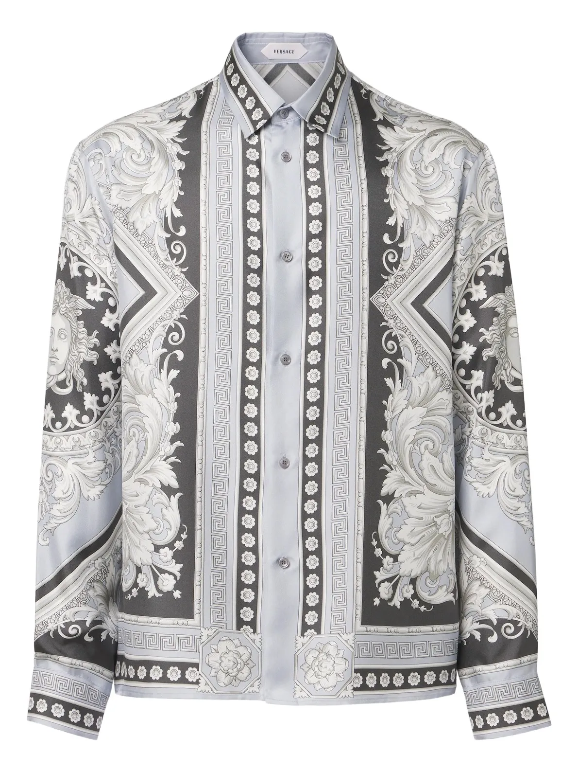Versace Neoclassical Barocco silk twill shirt