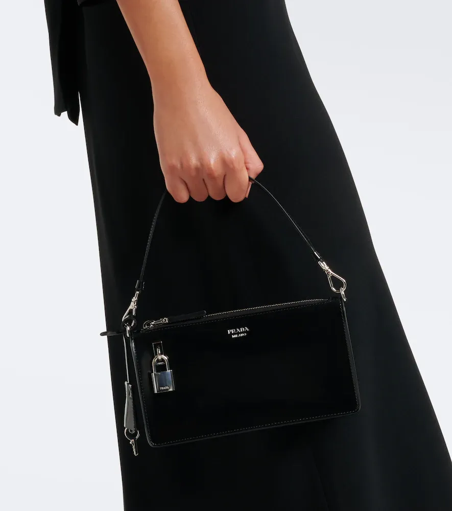 Prada Leather pouch with strap | Thumbnail 7 Prada Leather pouch with strap | Thumbnail 7