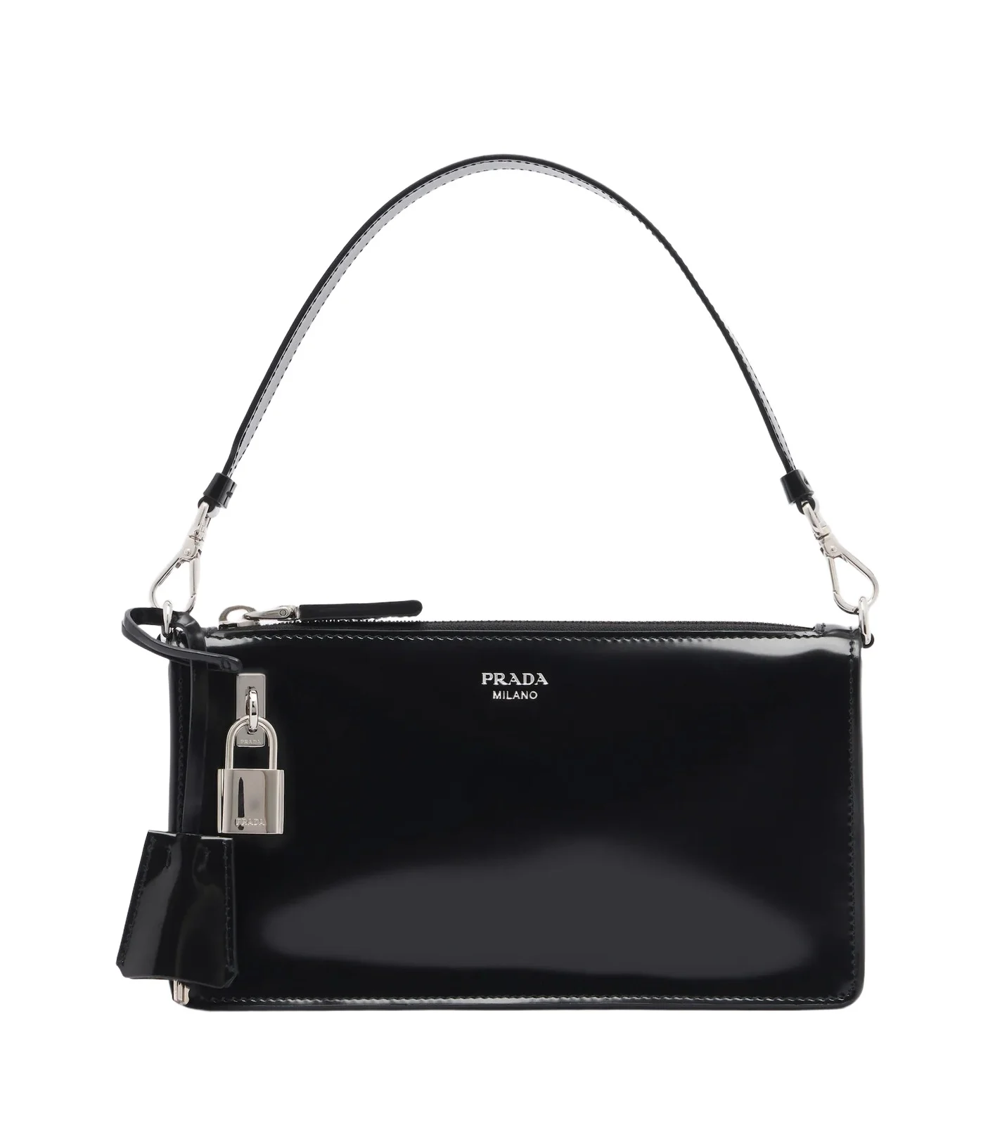 Leather pouch with strap