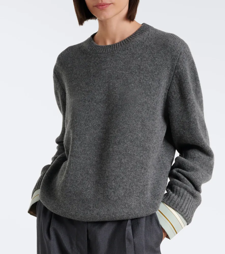Prada Layered wool and cashmere sweater | Thumbnail 4 Prada Layered wool and cashmere sweater | Thumbnail 4