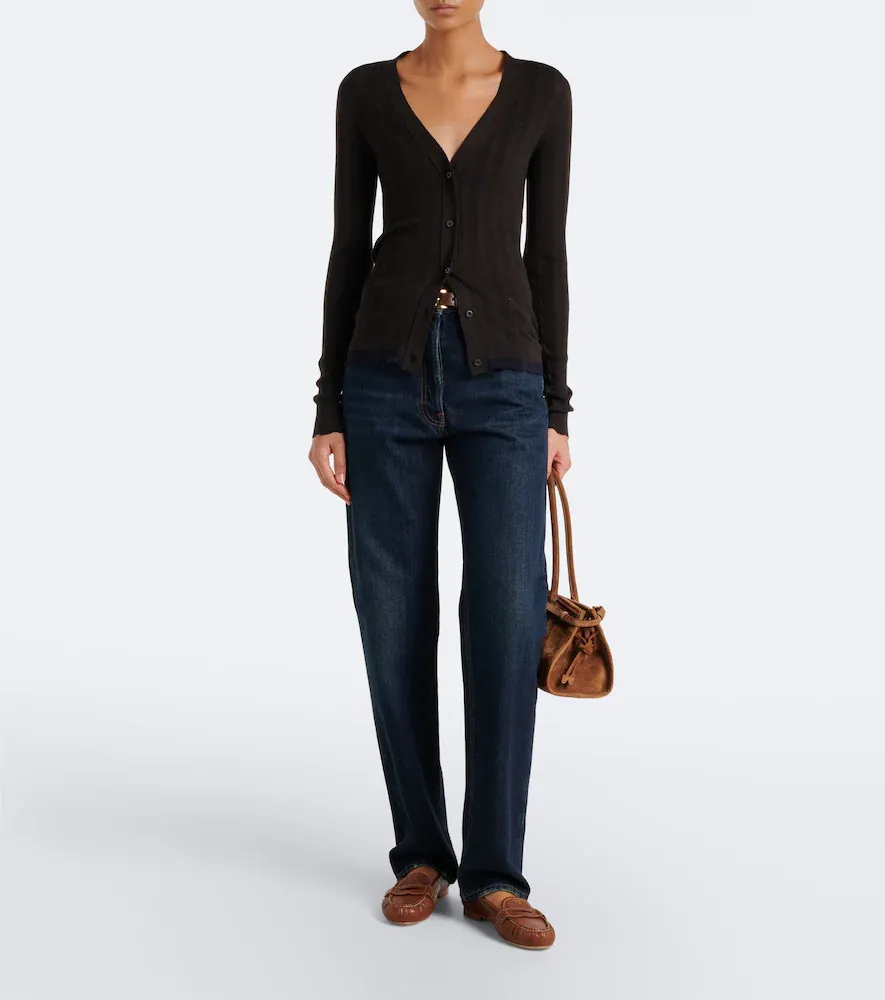 Prada Ribbed-knit wool and cotton cardigan | Thumbnail 6