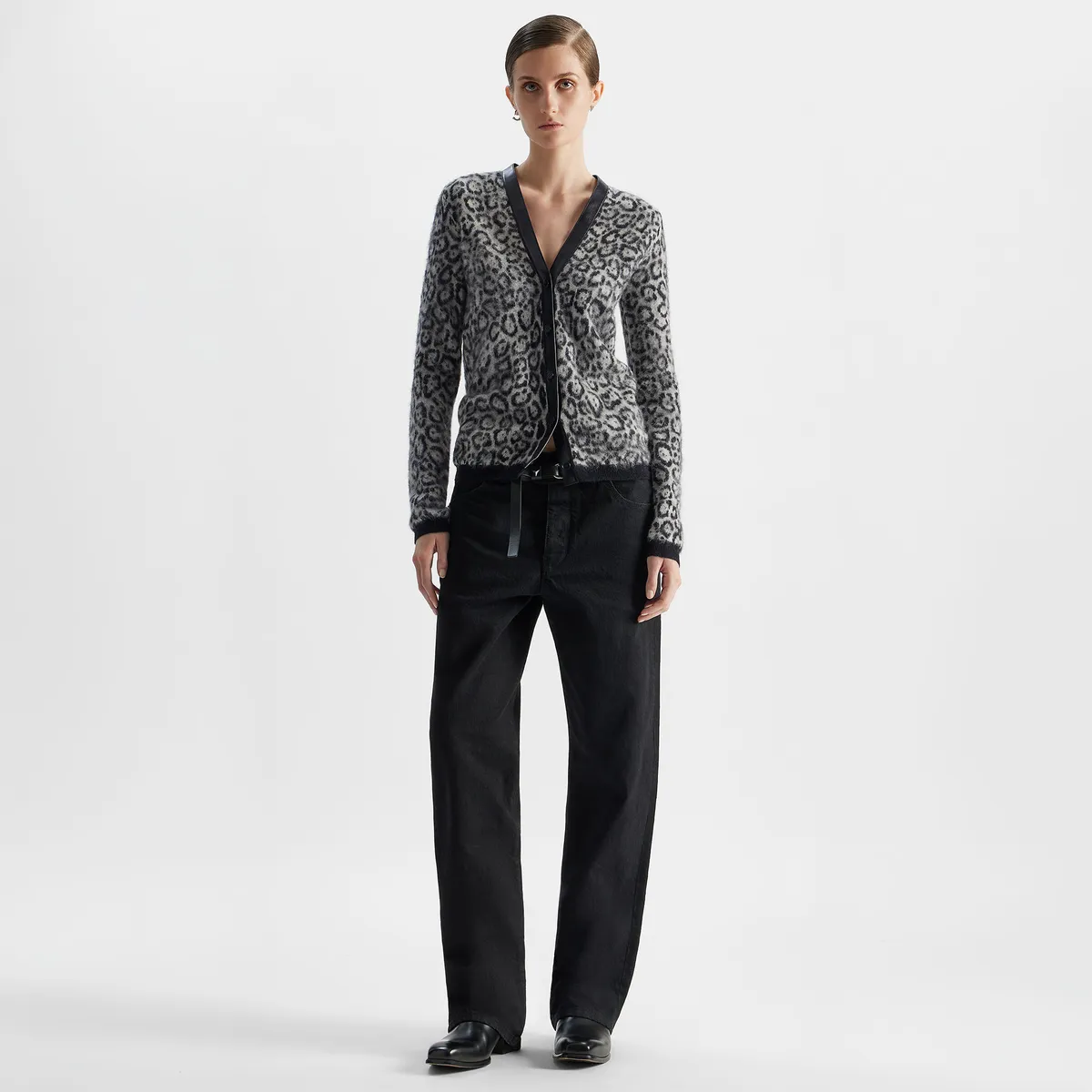 Fendi Mohair and Wool Jaguar Animalier Cardigan | Thumbnail 4 Fendi Mohair and Wool Jaguar Animalier Cardigan | Thumbnail 4