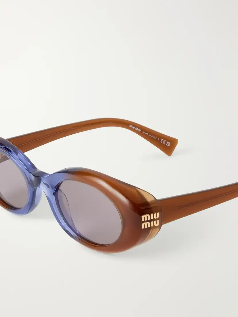 Miu Miu Eyewear Round-frame Acetate Sunglasses | Thumbnail 4