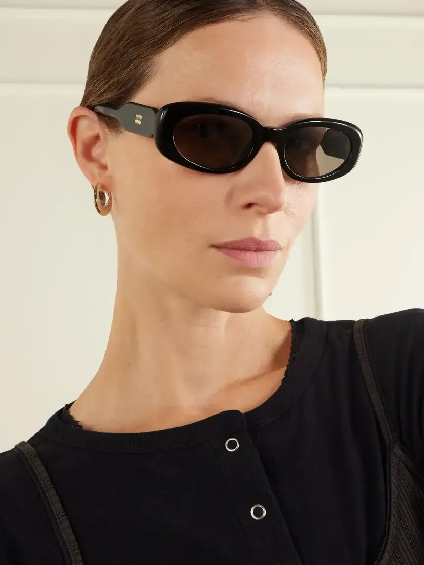 Miu Miu Eyewear Round-frame Acetate Sunglasses | Thumbnail 2