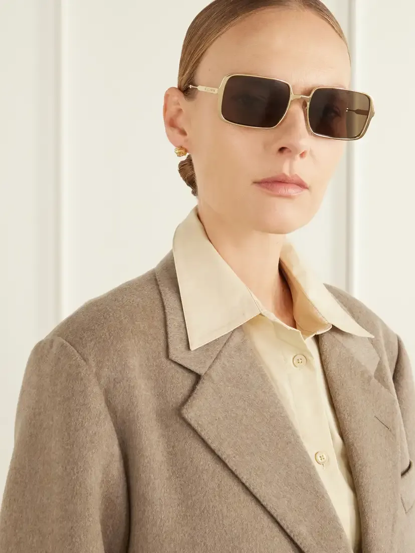 FENDI EYEWEAR Square-frame Metal Sunglasses | Thumbnail 2