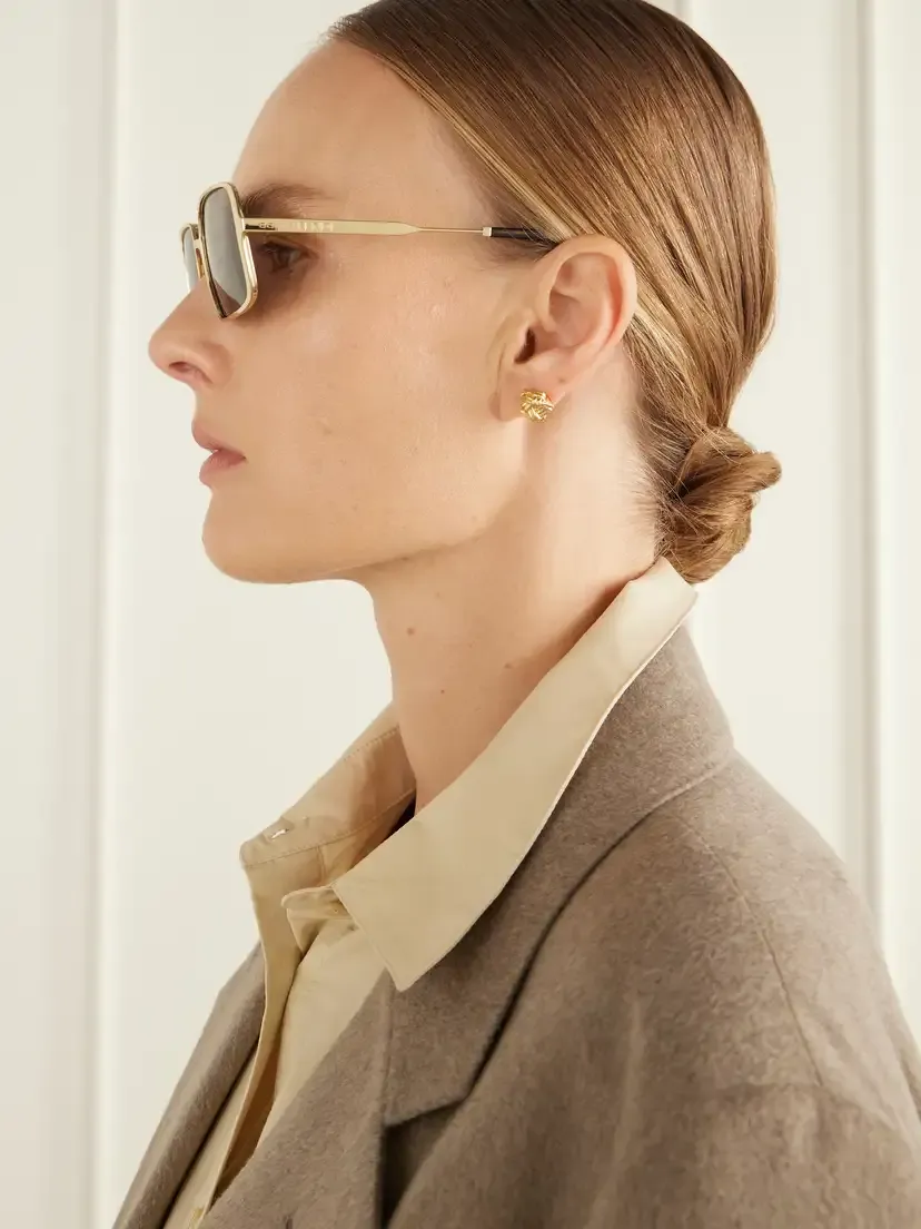 FENDI EYEWEAR Square-frame Metal Sunglasses | Thumbnail 5