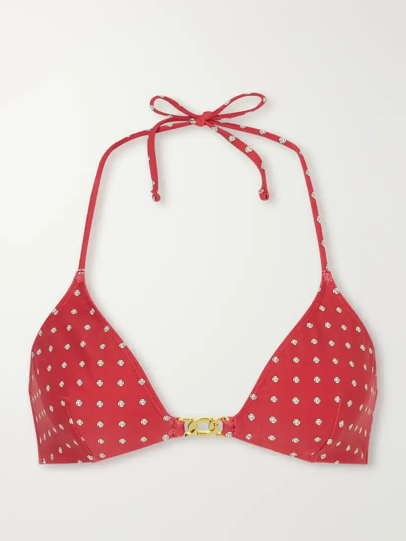 Nili Lotan Printed Triangle Bikini Top | Thumbnail 2 Nili Lotan Printed Triangle Bikini Top | Thumbnail 2