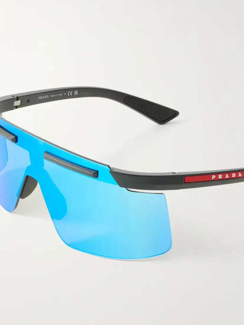 PRADA EYEWEAR Shield D-frame Acetate Sunglasses | Thumbnail 4 PRADA EYEWEAR Shield D-frame Acetate Sunglasses | Thumbnail 4