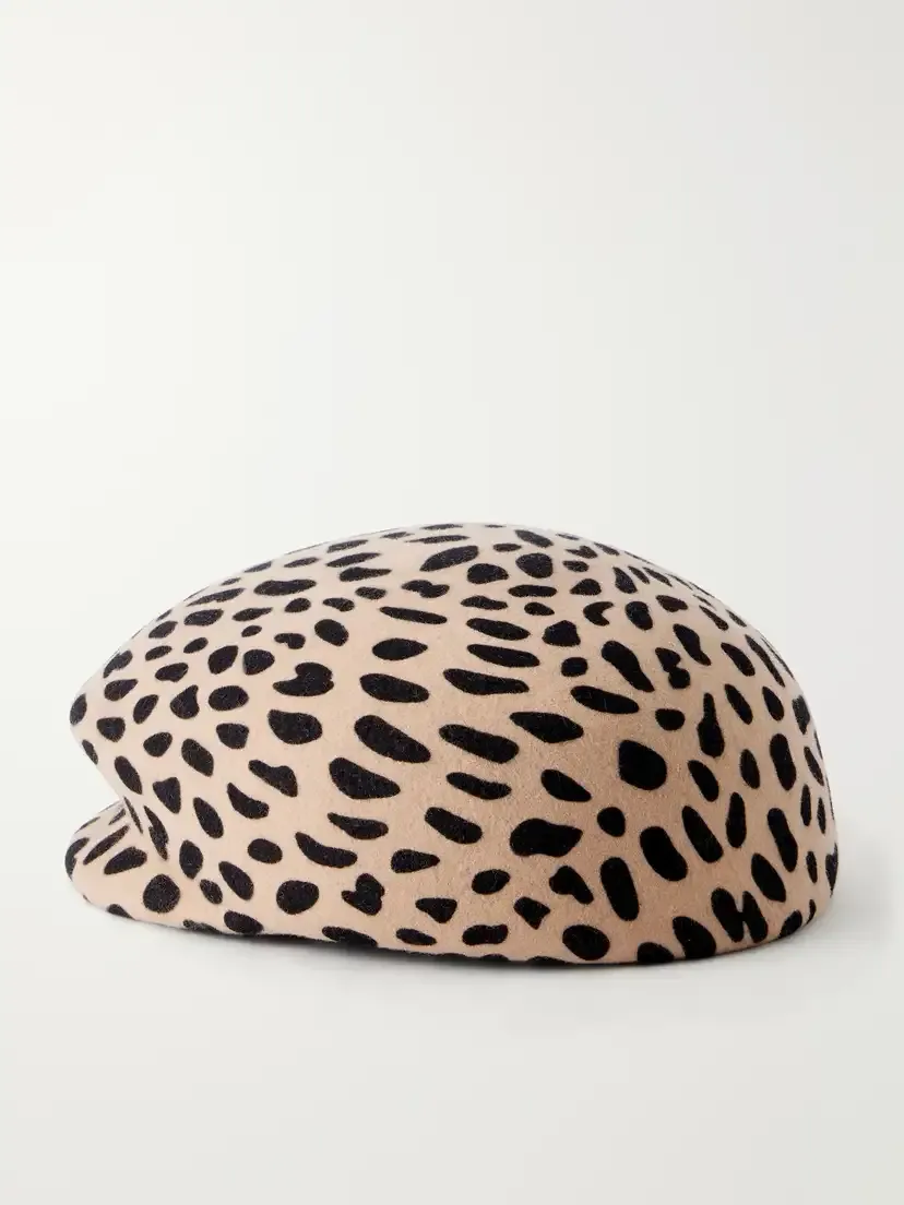 Gigi Burris Laurel Leopard-print Wool-felt Cap | Thumbnail 3 Gigi Burris Laurel Leopard-print Wool-felt Cap | Thumbnail 3