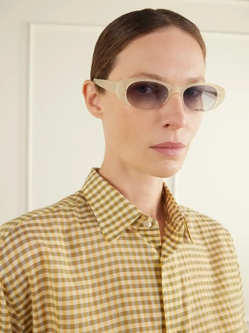 Miu Miu Eyewear Round-frame Acetate Sunglasses | Thumbnail 2