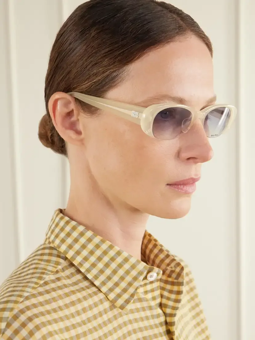 Miu Miu Eyewear Round-frame Acetate Sunglasses | Thumbnail 5