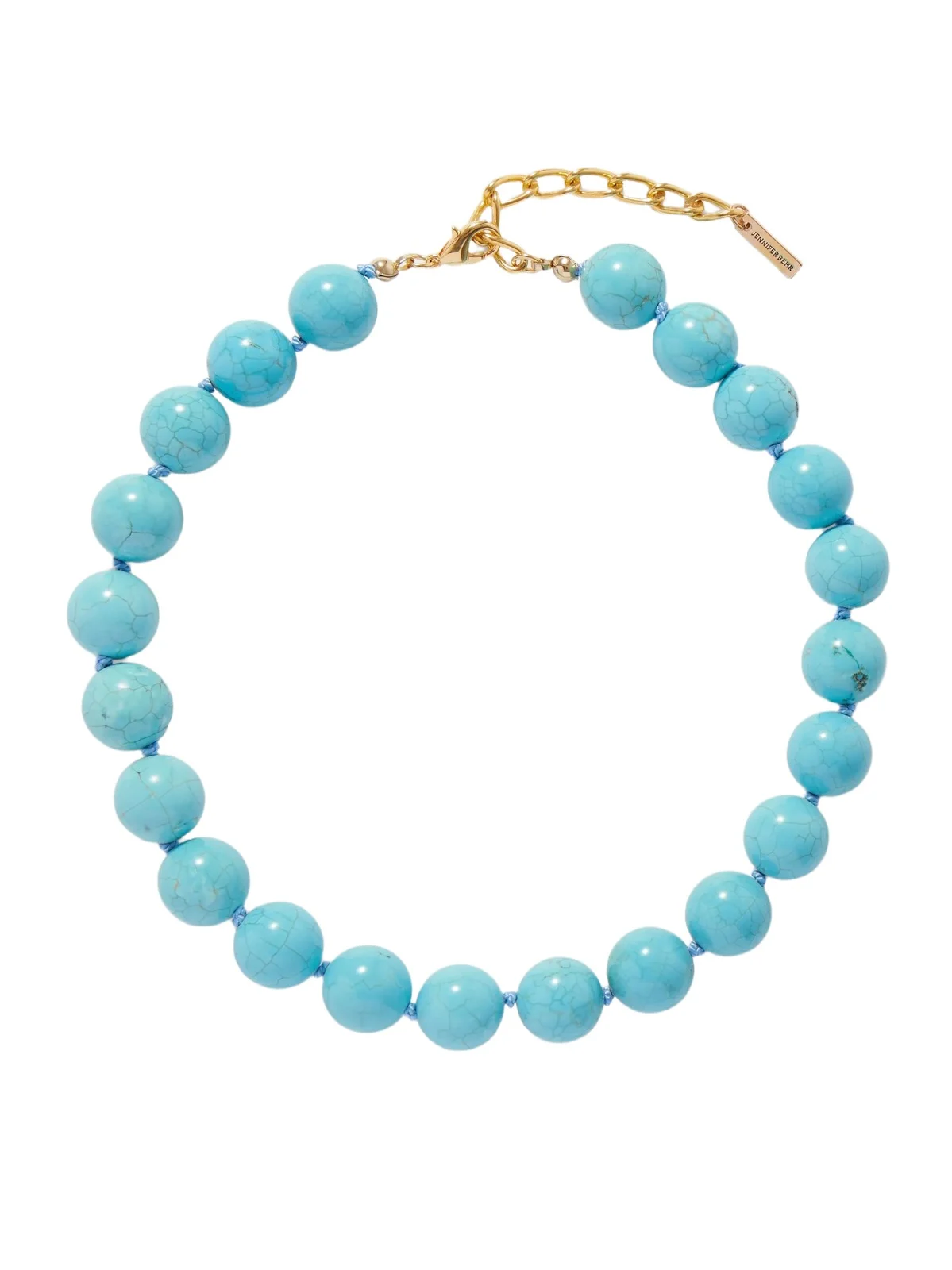 Jennifer Behr Louisa Gold-plated Turquoise Necklace