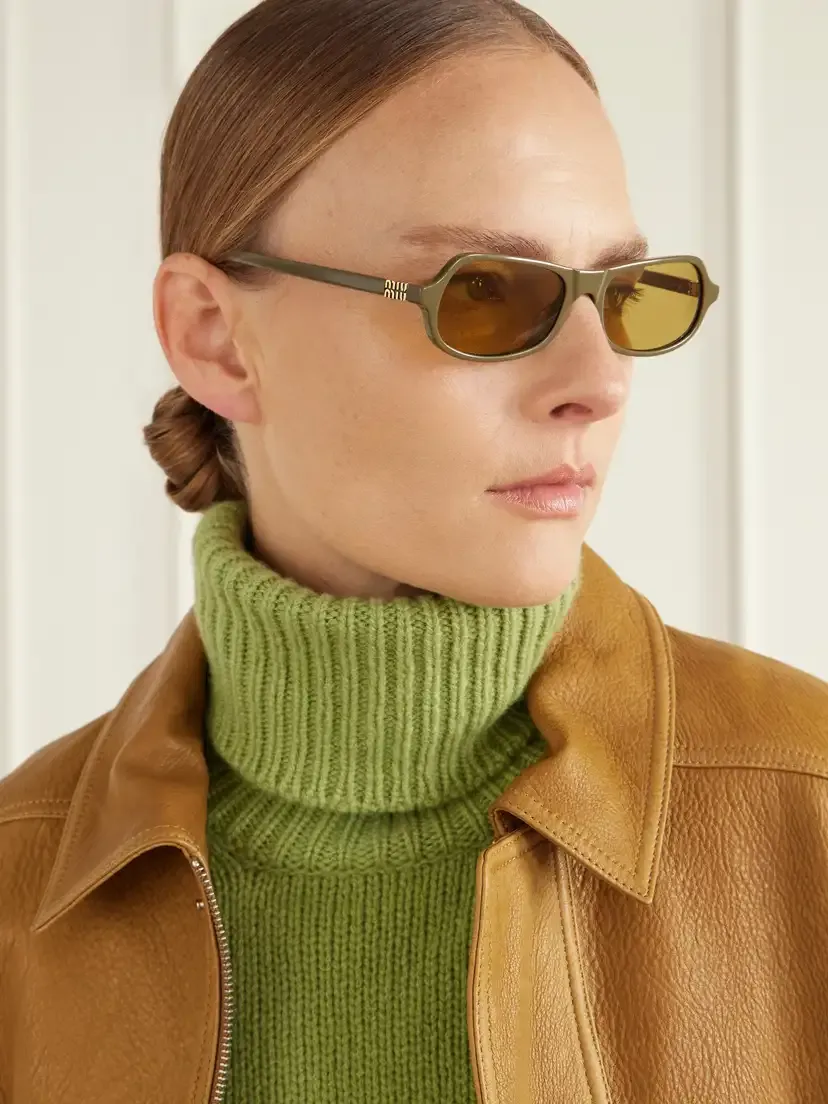 Miu Miu Eyewear Square-frame Acetate Sunglasses | Thumbnail 5 Miu Miu Eyewear Square-frame Acetate Sunglasses | Thumbnail 5