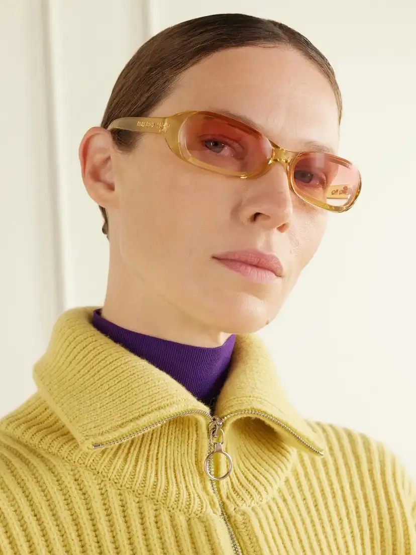 Miu Miu Eyewear Round-frame Acetate Sunglasses | Thumbnail 2