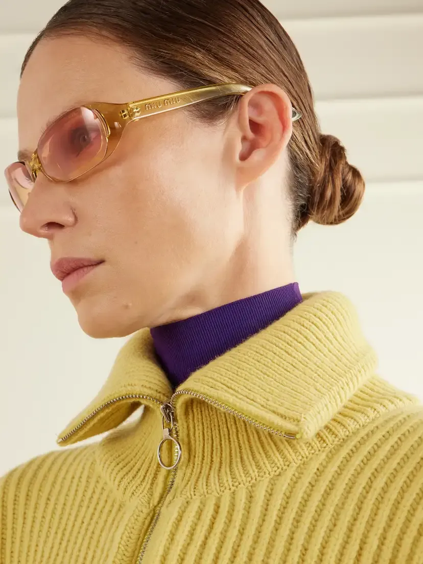 Miu Miu Eyewear Round-frame Acetate Sunglasses | Thumbnail 5