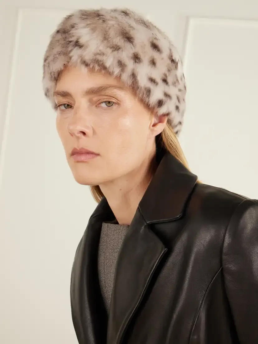 Gigi Burris Sylvie Leopard-print Shearling Pillbox Hat | Thumbnail 2 Gigi Burris Sylvie Leopard-print Shearling Pillbox Hat | Thumbnail 2