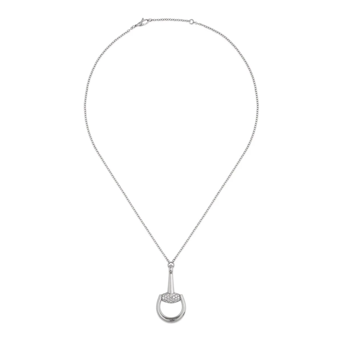 Gucci Horsebit Diamond 18k Pendant Necklace | Thumbnail 2 Gucci Horsebit Diamond 18k Pendant Necklace | Thumbnail 2