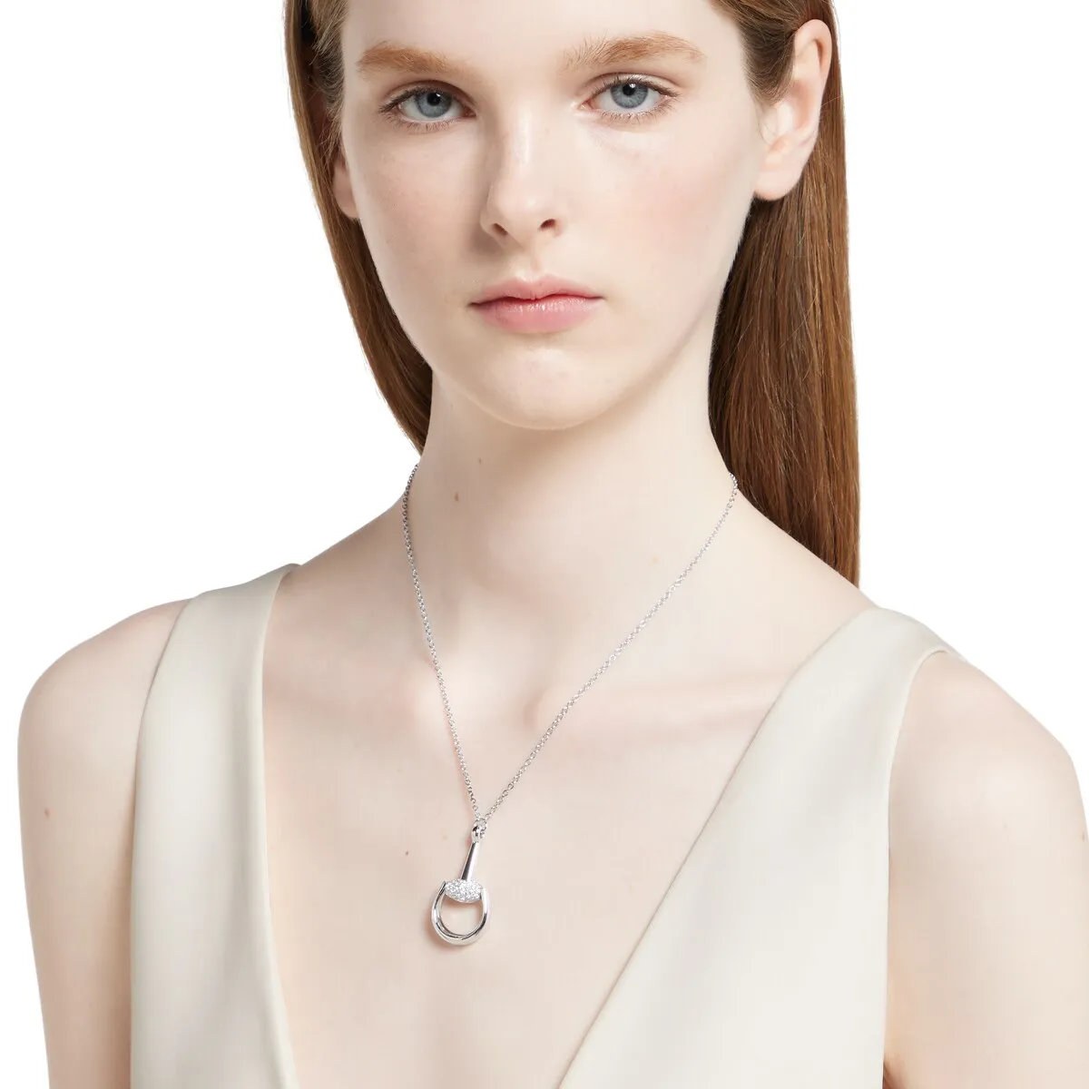 Gucci Horsebit Diamond 18k Pendant Necklace | Thumbnail 3 Gucci Horsebit Diamond 18k Pendant Necklace | Thumbnail 3