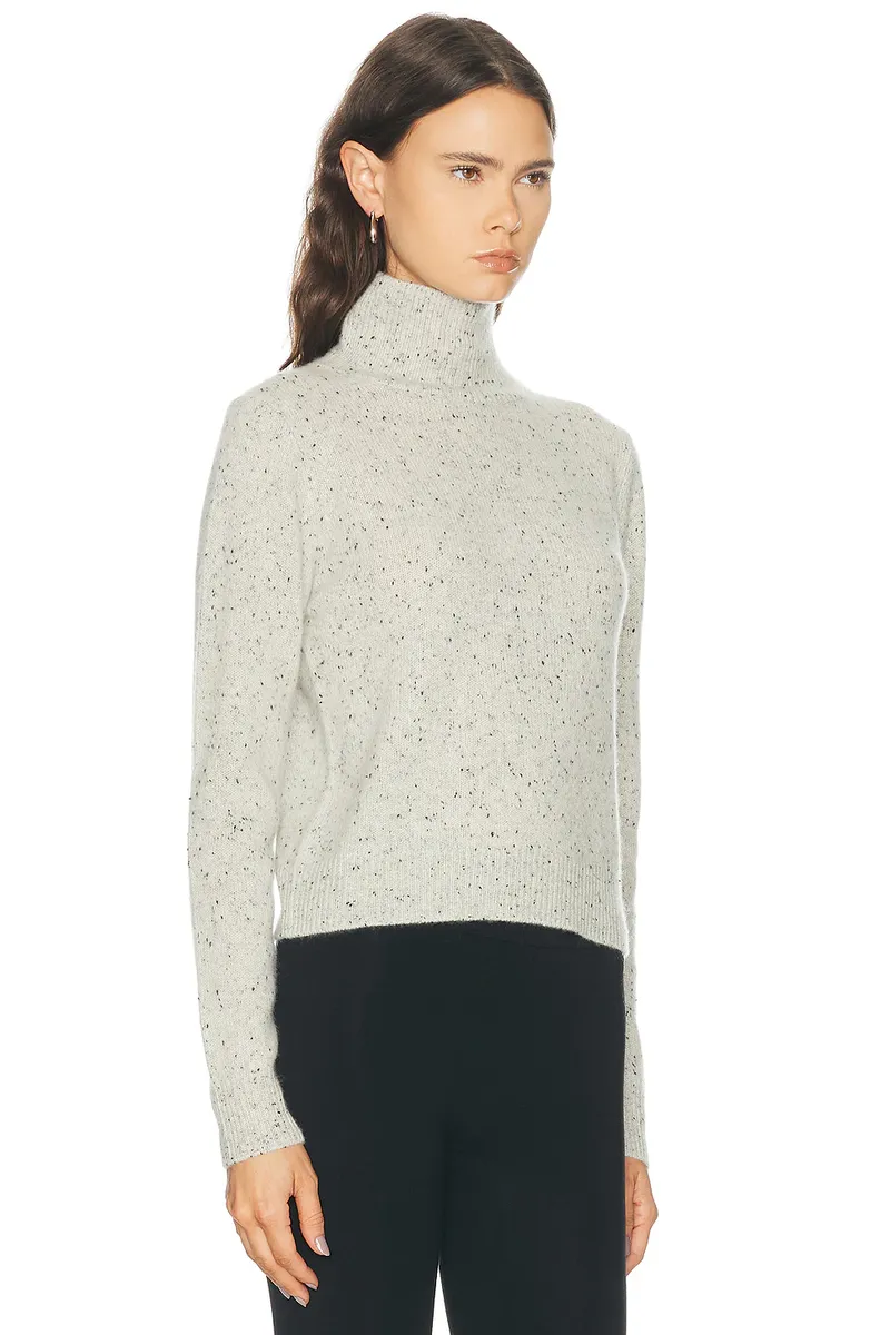 ENZA COSTA Donegal Cashmere Highneck Sweater | Thumbnail 2 ENZA COSTA Donegal Cashmere Highneck Sweater | Thumbnail 2