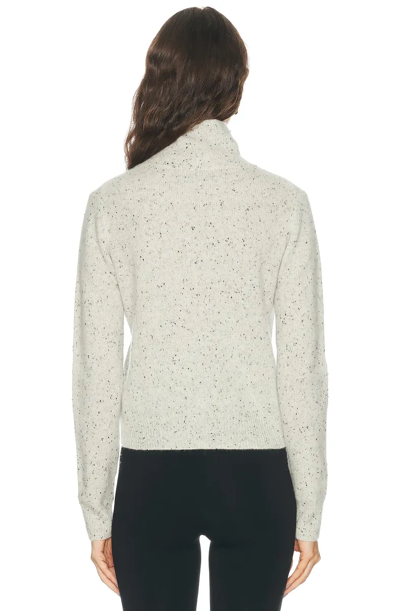 ENZA COSTA Donegal Cashmere Highneck Sweater | Thumbnail 3 ENZA COSTA Donegal Cashmere Highneck Sweater | Thumbnail 3